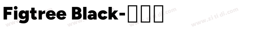 Figtree Black字体转换